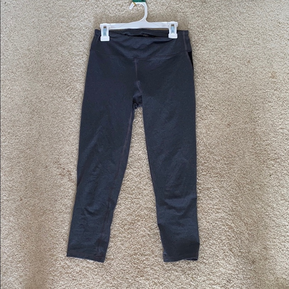 Gaiam Grey and black 3/4 leggings